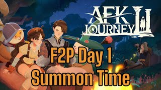 F2P Day 1 Summon Time  AFK Journey [upl. by Obau913]