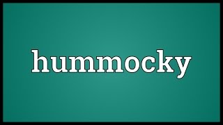 Hummocky Meaning [upl. by Heshum]