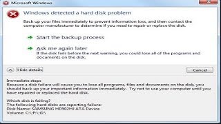 Fix Windows detected a hard disk problem  Also Hide in Win 7  881 10 [upl. by Enilarac817]