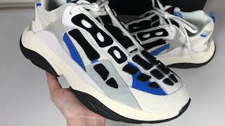 Amiri Bone Runners Sneakers Blue Black Grey White First Look [upl. by Onurb]