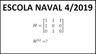 MATRIZES  ESCOLA NAVAL 2019 [upl. by Cai492]