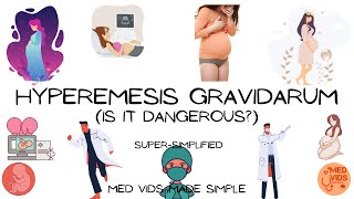 Vomiting in Pregnancy  Hyperemesis Gravidarum  Obstetrics  Med Vids made simple [upl. by Lynea]