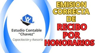 COMO EMITIR UN RECIBO POR HONORARIOS ELECTRONICO 2024 SUNAT [upl. by December]