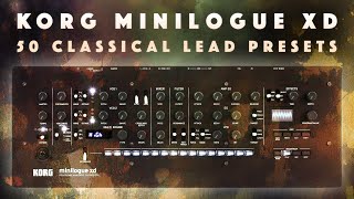 Korg Minilogue XD Classical LeadSolo Presets Sound Demo [upl. by Jdavie733]