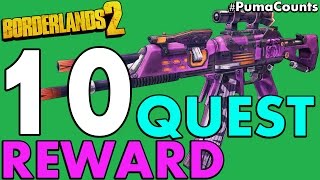 Top 10 Best Quest and Mission Reward Guns and Weapons in Borderlands 2 PumaCounts [upl. by Ttelrats]