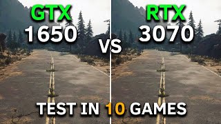 GTX 1650 vs RTX 3070  Test In 10 Games at 1080p  How Big is The Difference [upl. by Osner]