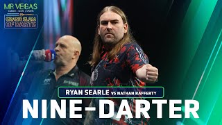 NINE DARTER Ryan Searle v Nathan Rafferty  2023 Mr Vegas Grand Slam of Darts [upl. by Lanna]