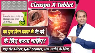 Cizaspa X Tablet UsesDoseSideEffects In Hindi  Mebeverine And Chlordiazepoxide Tablet In Hindi [upl. by Natloz551]