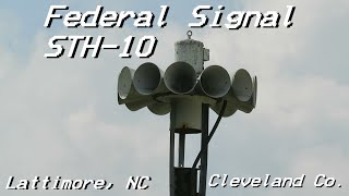 Federal Signal STH10 Siren Test  Lattimore NC [upl. by Etnuaed62]