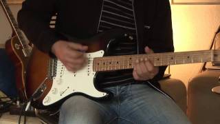 JV Squier Stratocaster with Fender Vibrolux plus Brunetti Mercury Box Part 1 [upl. by Aidahs110]