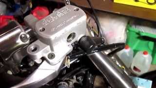 How To DIY Do It Yourself Motorcycle Brake Bleeding VSTAR 650 [upl. by Yenaled]