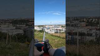 Alpine Coaster mitten in Stockholm Skistar Hammarbybacken abba music eagle [upl. by Cassy]