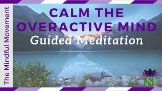 Meditation to Calm an Overactive Mind  Reduce Anxiety and Worry  Mindful Movement [upl. by Rafa]