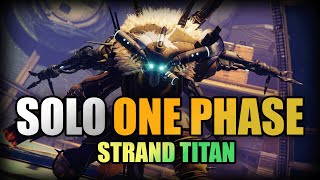 Solo One Phase Avarokk  Grasp of Avarice Dungeon  Strand Titan [upl. by Leakcim546]