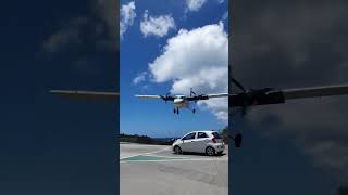 WINAIR Spectacular Descent into Saint Barthélémy Airport [upl. by Allets295]