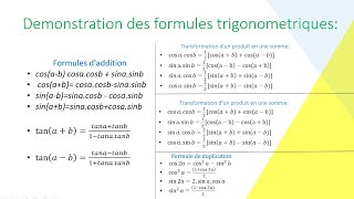 Démonstration des formules trigonométriques guide pratique 1ere amp terminales spé [upl. by Duck193]