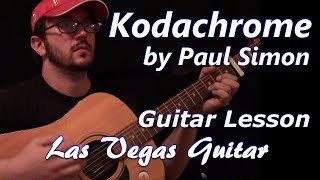 Kodachrome by Paul Simon Guitar Lesson [upl. by Dahlia]