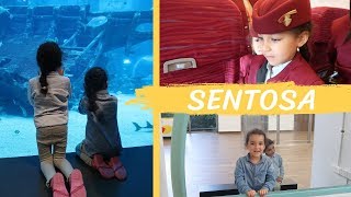 VLOG  SENTOSA ISLAND SINGAPORE  SEA AQUARIUMKIDZANIALINE CABLE CAR [upl. by Madlin801]