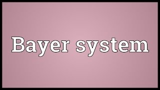 Bayer system Meaning [upl. by Akihsat]