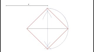 Construcción de un cuadrado conociendo la diagonal [upl. by Hernandez]