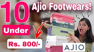 Huge Ajio Footwear Haul 2024 ❤️Trending Must Haves Statement Heels  Kamna Sharma ajio [upl. by Hajile]