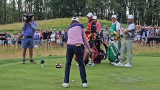 🇦🇺 Cameron Smith stuffs it close Mid Iron rear view LIV Golf UK Championship JCB Slow Motion [upl. by Wiese280]