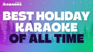 BEST HOLIDAY KARAOKE SONGS OF ALL TIME WITH LYRICS FEAT WHAM MARIAH CAREY DEAN MARTIN amp MORE [upl. by Laoj585]