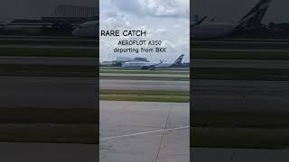 Rare catch of Aeroflot A350 plane planespotting plane russia airbus [upl. by Plafker]