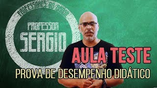 COMO FAZER UMA BOA AULATESTE Prova de desempenho didático [upl. by Bear947]