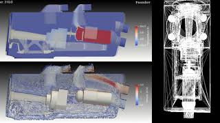 Wind turbine nacelle CFD simulation [upl. by Wun]