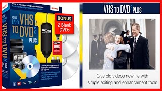 Roxio Easy VHS to DVD 3 Plus  VHS Hi8 V8 Video to DVD or Digital Converter  Amazon Exclusive [upl. by Eirrak]