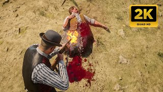 Rdr 2 Rampage Brutal Civilians Massacre in Blackwater On Max Graphics 2K Quality [upl. by Enaols]