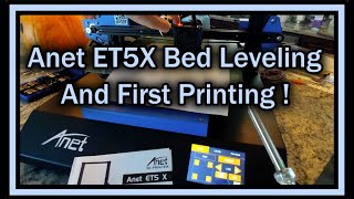 Anet ET5X How To Level The Bed And How To Do First Printing [upl. by Vassily]