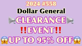 2024558📢Dollar General Couponing‼️CLEARANCE EVENT‼️UP TO 95 OFF😱Must Watch👀👀 [upl. by Halland197]