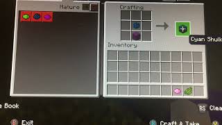 How to make a cyan shulker box in Minecraft [upl. by Bambie]