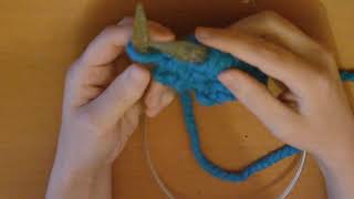 How to increase in Moss Stitch US Seed Stitch [upl. by Einahpts]