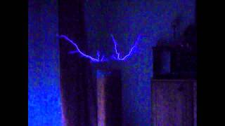 Tesla Coil with Leyden jar [upl. by Ardaid]