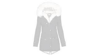 Damen Winter Jacke Parka Mantel Buntes Fell B515  Review  deutsch  german [upl. by Shore]