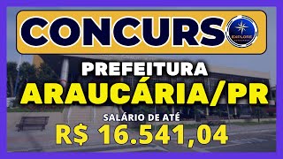 🚨 PREFEITURA DE ARAUCÁRIA PR concurso abre 46 vagas para profissionais da saúde [upl. by Jsandye]