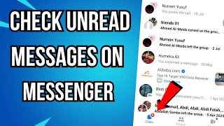 How To Check Unread Messages In Messenger [upl. by Meehahs951]