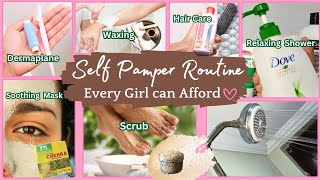 Self Pampering day🌸  very Affordable Pamper routine for all girls✨ [upl. by Laverne]