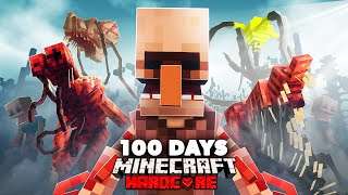 I Spent 100 Days in an Evolved Parasite Infestation in Hardcore Minecraft Heres What Happened [upl. by Theo245]