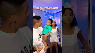 🦟PICAN PICAN LOS MOSQUITOS😰 youtubeshorts viralvideos familyalegre shorts [upl. by Liam735]