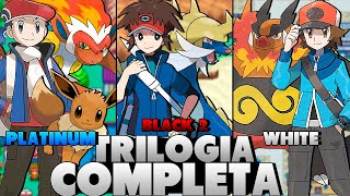 Zerando Pokémon Platinum White amp Black 2 em 1 Vídeo Gameplay Inédita Jornadas Incríveis [upl. by Eleen432]