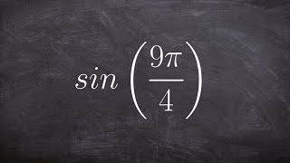 Using coterminal angles to evaluate for the sine of an angle [upl. by Coh]