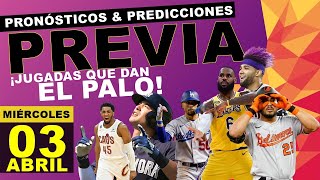 MIÉRCOLES MLB  NBA  PREVIAS  PREDICCIONES  DATAZOS GANADORES  GRANDES FREEPICKS [upl. by Obie]