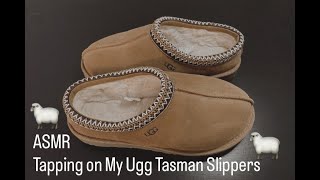 ASMR Tapping on My Ugg Tasman Slippers Lofi Tapping Tracing No Talking [upl. by Arica811]