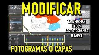 Modificar varios fotogramas o capas Tutorial Principiantes Dibujo y Animación Krita [upl. by Tilly]