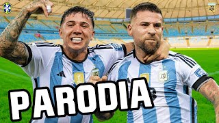 Canción Brasil vs Argentina 01 Parodia MUCHACHOS [upl. by Simaj]