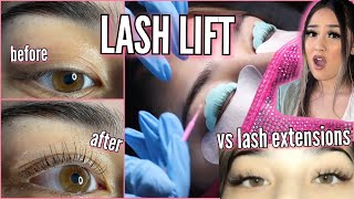 The TRUTH about lash lifts vs lash extensions my experience [upl. by Ytteb]